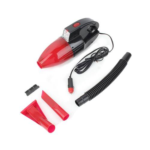 A car vacuum cleaner works on a cigarette lighter