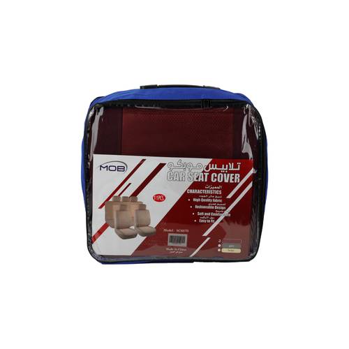 MOB Car Seat Cover Set – 11 Pieces SC6070 Full Maroon