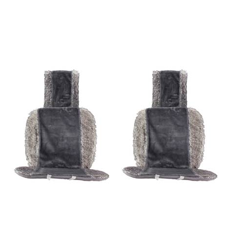Seat Cover Set Fiber Polyester Gray Color