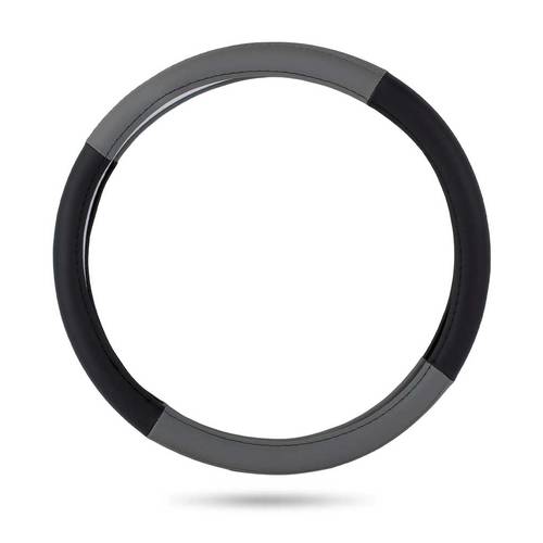 Steering wheel cover for cars,black and silver,mob