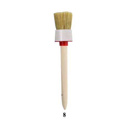 Car Brush Premium Natural Boar Hair with Wood Handle Bristle, Car Cleaner Brush for Cleaning Wheels, Engine, Interior, Emblems, Air Vents, Car, Motorcycle