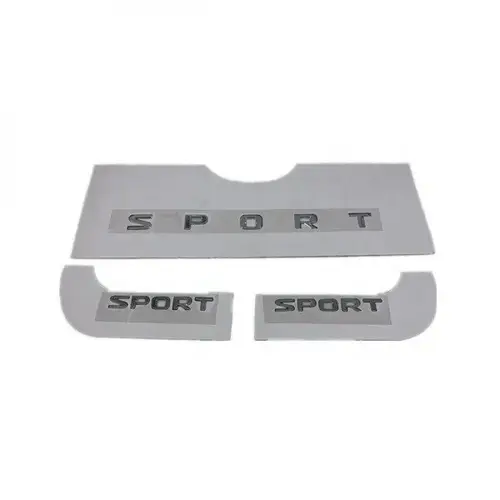 3in1 SPORT Chrome Letters Logo Sticker For LX570, Model 2008_15