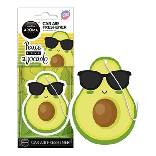 Aroma Car, Car Air Freshener Cellulose Avocado Fruity River 