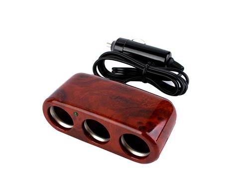 CARRSER POWER EXTENSION 3 PORTS 12V BROWN