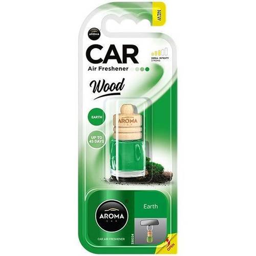 Aroma Car _ Wood Earth Hanging Jar Air Freshener, 6ml