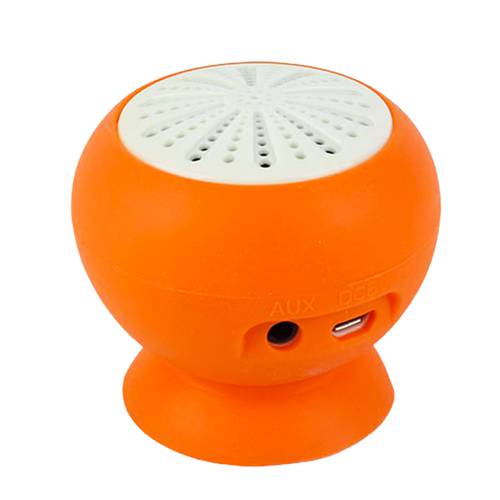 MP3 Bluetooth Phone Speaker Orange Aux+Charging Cable 12v