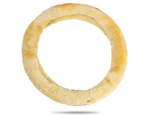 Steering wheel cover for car fur,Beige