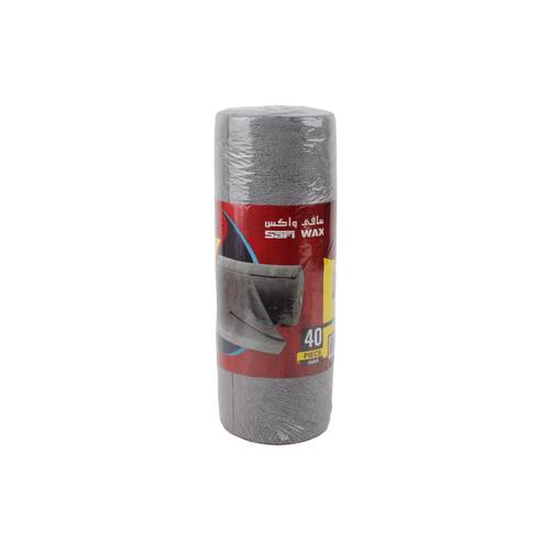 Safi Wax Microfiber  Roll – 40 Pieces 