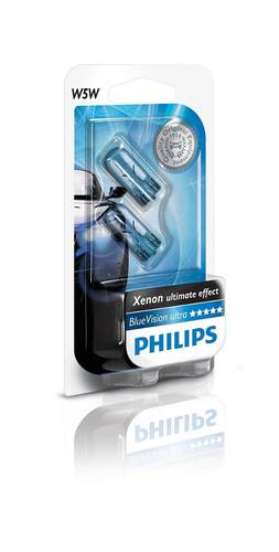 PHILIPS BLUE VISION ULTRA T10-C5W 5W-12V