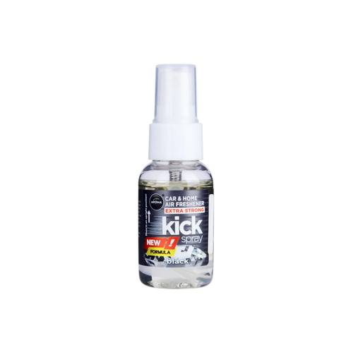 Aroma Car_Car & Home Black Air Freshener Extra Strong New Formula Kick Spray