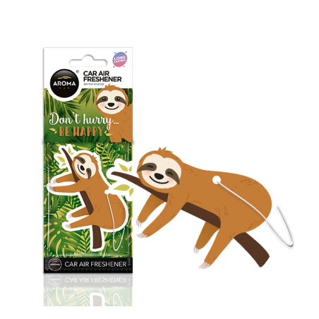 Aroma Car, Car Air Freshener Cellulose Sloth Daisy