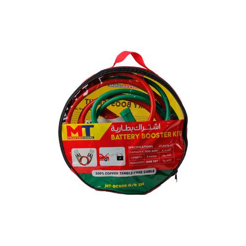 MT Tools Battery Booster Cable MT-BC800 G/R – 3 Meter