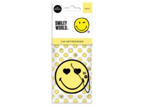 Aroma Car _ Smiley Peach Hanging Card Car Air Freshener