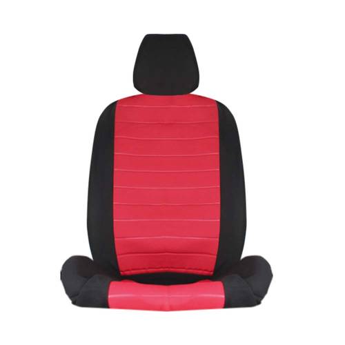 Mobco seat cover for mid and small cars,red&black