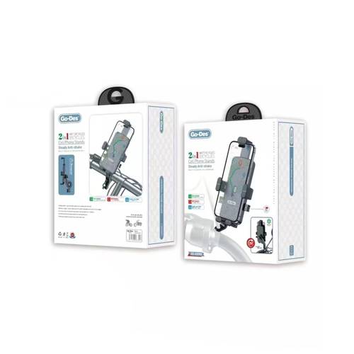 Go-Des Anti Shake 360 Degree Adjustable Bike and Motorcycle Phone Holder