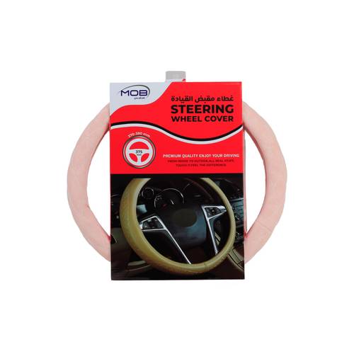 MOB Steering Wheel Cover Pink/Whiteline