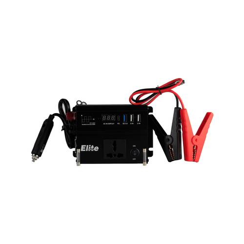 Elite Bulb Car Power Inverter 300W, DC 12V to AC 220V Converter Modified Sine Wave Inverter High Frequency Watt Power Inverter with USB and LED