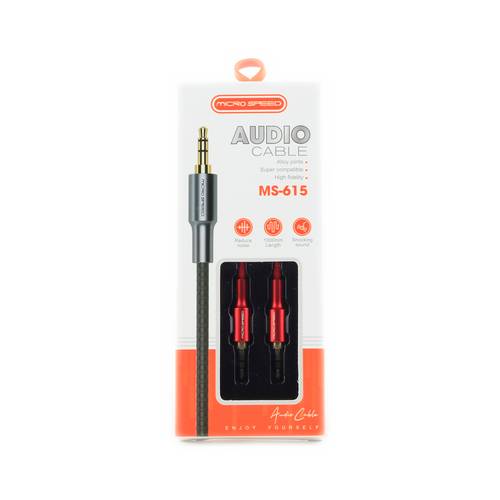 micro speed audio cable MS-615 red
