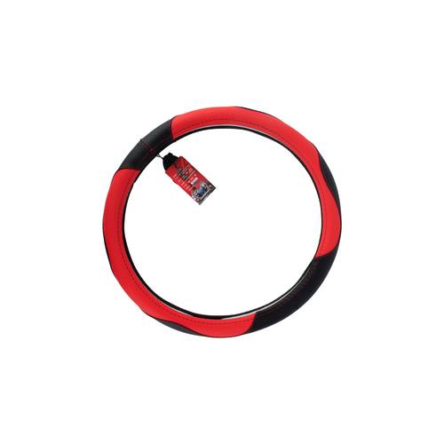 Steering wheel cover FOR CAR black and red color