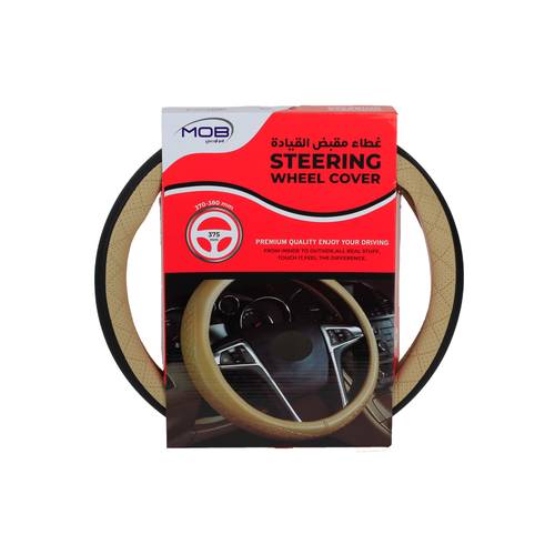 MOB Steering Wheel Cover Beige/Black