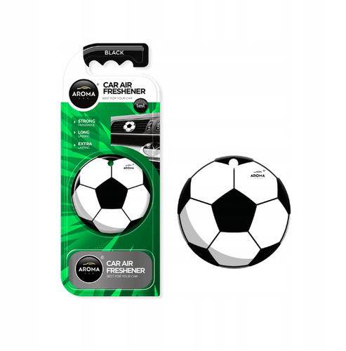 Aroma Car_Black Car Air Freshener Football 