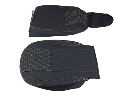 Mob seat cover GREY /BEIGE LEATHER