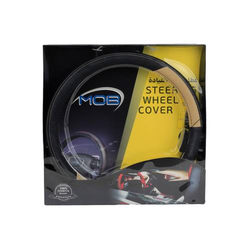 MOB Steering Wheel Cover Black/Beige