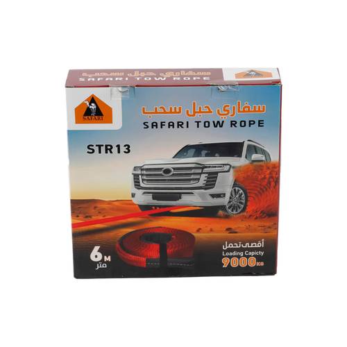 Safari STR13 Towing Strap – 6 Meter 9ton