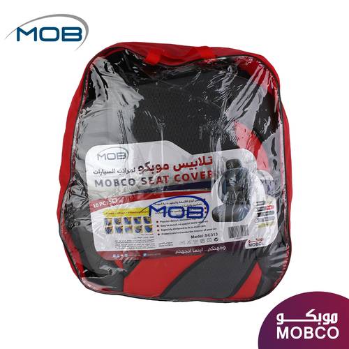 Car seat cover Universal Red+Black MOB