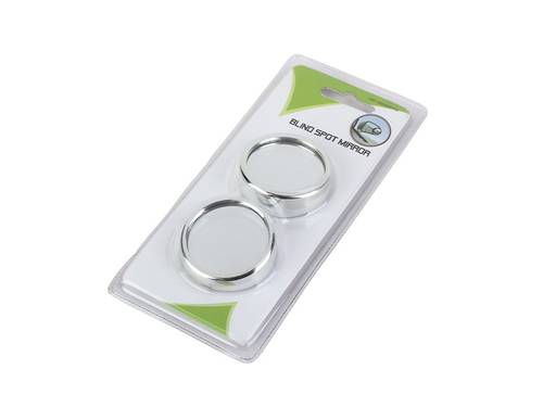BLIND SPOT MIRROR 2PC ROUND NICKEL