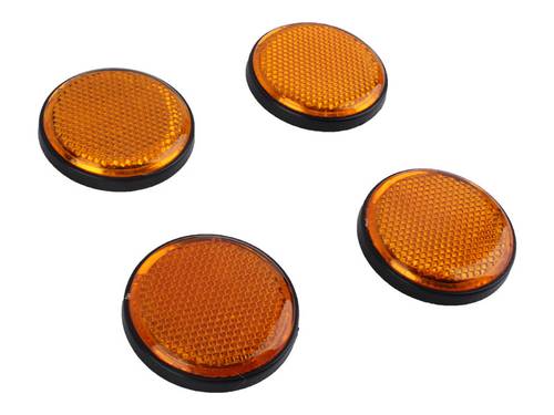 Adhesive reflectors 4pcs,orange color