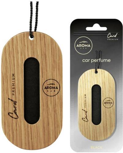 Aroma Car _ Premium Wooden Hanging Card Black