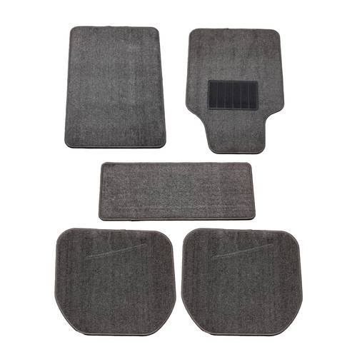 Oscar CM102 Grey Car Floor Mat Set — 5 Pieces