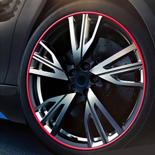 Universal Fit Car Wheel Rim Protector, 8M Length Synthetic Rubber Trim Rings