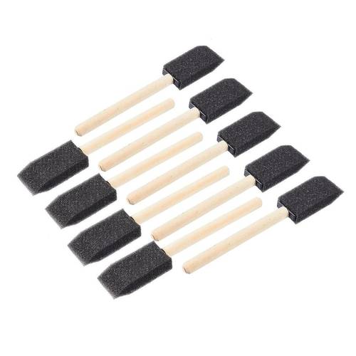 Foam Sponge Paint Brushes, Small Wooden Handle Brush Art Craft Painting And Also For Car Supplies