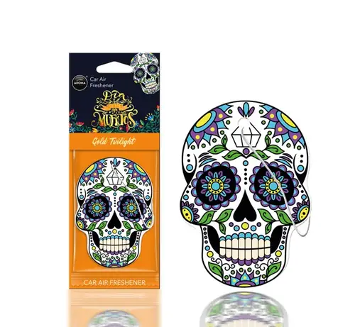 Aroma Car, Car Air Freshener Cellulose Gold Tattoo