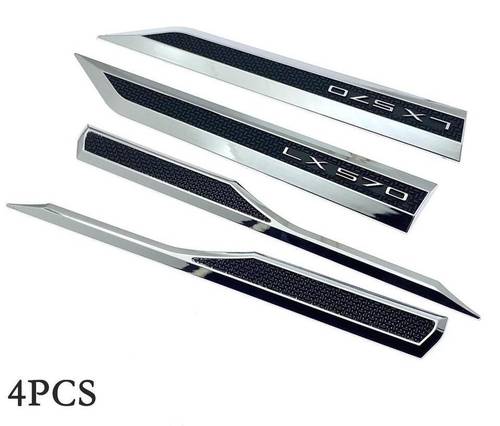 QC Premium Quality Side Fender Emblem & Rear Emblem Strip For Lexus_570