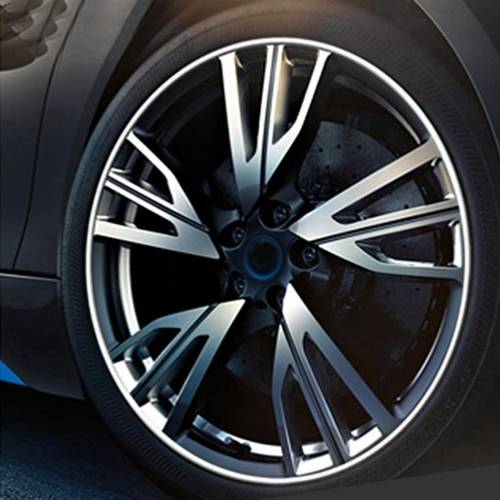 Universal Fit Car Wheel Rim Protector, 8M Length Synthetic Rubber Trim Rings