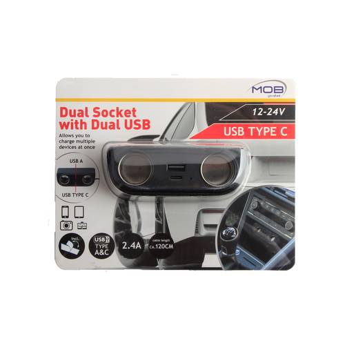Dual Socket with dual USB