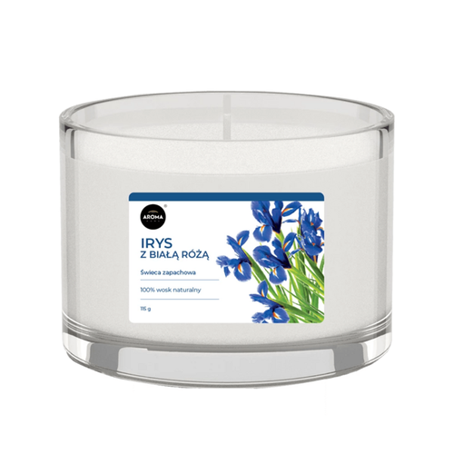 Aroma Candle Scented IRIS & WHITE ROSE