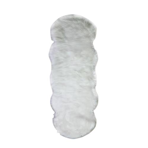 artificial sheep skin white color