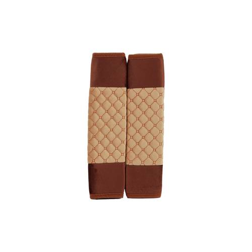 2 Pack Seatbelt Shoulder Pads for All Cars and Backpacks Brown