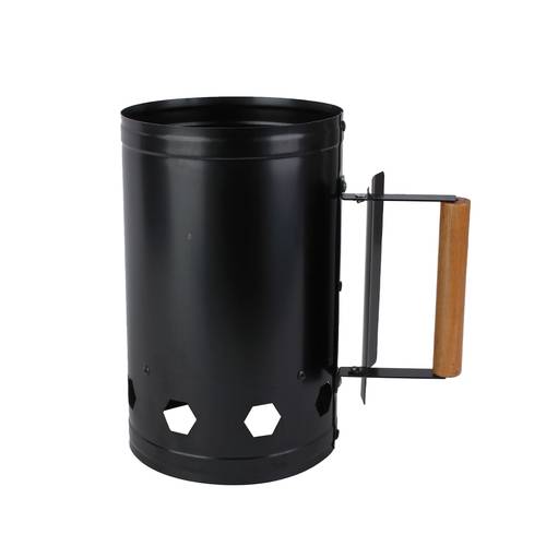 carbon fire ignition bucket wooden handle