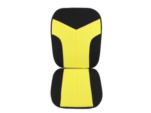 CAR SEAT CUSHION 1PC BLACK+YELLOW