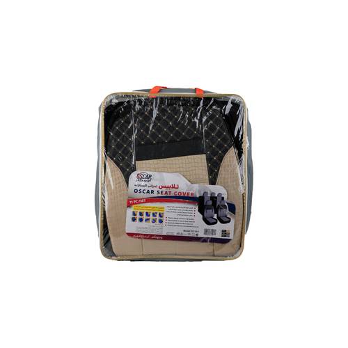 OSCAR SC315 Black + Beige Seat Cover
