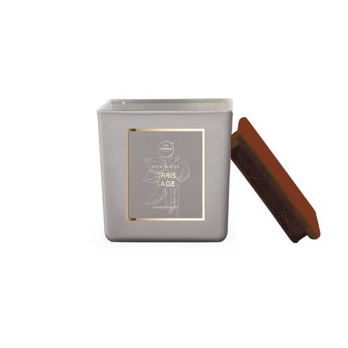 Aroma Home Square Soya Orris And Sage Scented Candle 