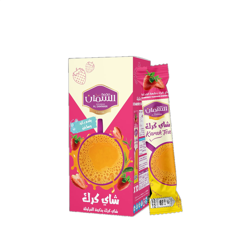 شاي كرك بنكهة الفراولة 10 اعابع بداخل الباكيت