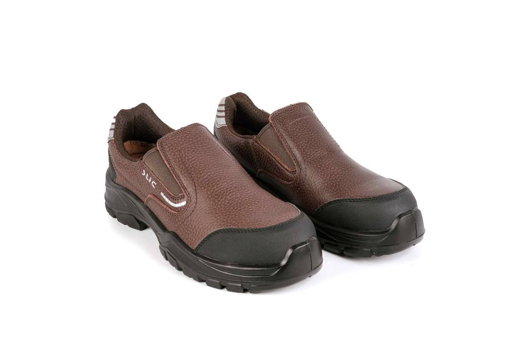 靴 Slide Leather Shoes Men's safety shoes 55783 protection and comfort