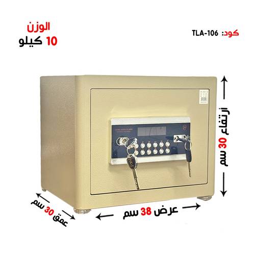 خزنة بيج وزن ( 10 كغ ) رمز و مفتاح + مفتاح ماستر