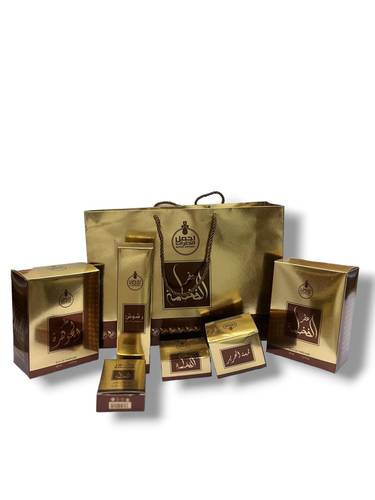 بكج 7 قطع مكون من عطور وبخور ومعطر مميزة وثابته